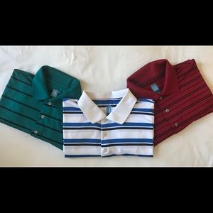 3 PGA Tour Mens Golf Polo Short Sleeve Shirt Sz M